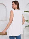 Women's Plus Size Summer Vest Shrugs Sleeveless Open Front Lightweight Cardigan