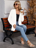 Chiclily Women's Open Front Cardigan Shirt Loose Thin Knit Long Sleeve Lightweight Coat for Fall with Pockets