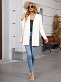 Chiclily Women's Open Front Cardigan Shirt Loose Thin Knit Long Sleeve Lightweight Coat for Fall with Pockets