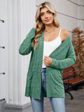 Chiclily Women's Open Front Cardigan Shirt Loose Thin Knit Long Sleeve Lightweight Coat for Fall with Pockets
