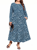 SHOWMALL Women's Plus Size Long Sleeve Maxi Dresses