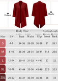 SHOWMALL Women's Casual Lightweight Open Front Cardigans Soft Draped 3/4 Sleeve Cardigan