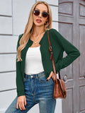 Chiclily Cropped Cardigan Sweaters for Women Long Sleeve Button Down Open Front Knit Bolero Shrugs