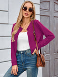 Chiclily Cropped Cardigan Sweaters for Women Long Sleeve Button Down Open Front Knit Bolero Shrugs