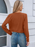 Chiclily Cropped Cardigan Sweaters for Women Long Sleeve Button Down Open Front Knit Bolero Shrugs