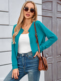 Chiclily Cropped Cardigan Sweaters for Women Long Sleeve Button Down Open Front Knit Bolero Shrugs