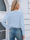 Chiclily Cropped Cardigan Sweaters for Women Long Sleeve Button Down Open Front Knit Bolero Shrugs