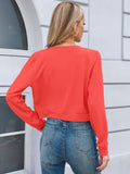 Chiclily Cropped Cardigan Sweaters for Women Long Sleeve Button Down Open Front Knit Bolero Shrugs