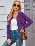 Chiclily Cropped Cardigan Sweaters for Women Long Sleeve Button Down Open Front Knit Bolero Shrugs