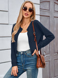 Chiclily Cropped Cardigan Sweaters for Women Long Sleeve Button Down Open Front Knit Bolero Shrugs
