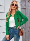 Chiclily Cropped Cardigan Sweaters for Women Long Sleeve Button Down Open Front Knit Bolero Shrugs