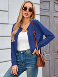 Chiclily Cropped Cardigan Sweaters for Women Long Sleeve Button Down Open Front Knit Bolero Shrugs