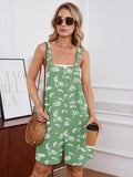 Chiclily Women's Casual Overalls Shorts, Loose Button Adjustable Straps Jumpsuits with Pockets, Summer Boho Wide Leg Rompers