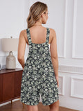 Chiclily Women's Casual Overalls Shorts, Loose Button Adjustable Straps Jumpsuits with Pockets, Summer Boho Wide Leg Rompers