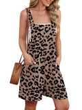 Chiclily Women's Casual Overalls Shorts, Loose Button Adjustable Straps Jumpsuits with Pockets, Summer Boho Wide Leg Rompers