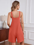 Chiclily Women's Casual Overalls Shorts, Loose Button Adjustable Straps Jumpsuits with Pockets, Summer Boho Wide Leg Rompers