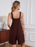 Chiclily Women's Casual Overalls Shorts, Loose Button Adjustable Straps Jumpsuits with Pockets, Summer Boho Wide Leg Rompers