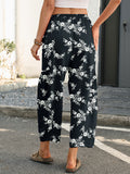 Chiclily Women's High Waisted Palazzo Pants Casual Loose Wide Leg Trousers with Pockets Drawstring Flowy Pants