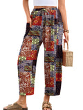 Chiclily Women's High Waisted Palazzo Pants Casual Loose Wide Leg Trousers with Pockets Drawstring Flowy Pants