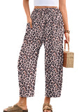 Chiclily Women's High Waisted Palazzo Pants Casual Loose Wide Leg Trousers with Pockets Drawstring Flowy Pants