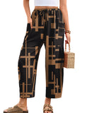Chiclily Women's High Waisted Palazzo Pants Casual Loose Wide Leg Trousers with Pockets Drawstring Flowy Pants