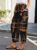 Chiclily Women's High Waisted Palazzo Pants Casual Loose Wide Leg Trousers with Pockets Drawstring Flowy Pants