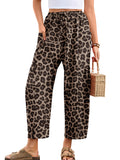 Chiclily Women's High Waisted Palazzo Pants Casual Loose Wide Leg Trousers with Pockets Drawstring Flowy Pants