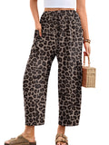 Chiclily Women's High Waisted Palazzo Pants Casual Loose Wide Leg Trousers with Pockets Drawstring Flowy Pants