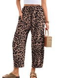 Chiclily Women's High Waisted Palazzo Pants Casual Loose Wide Leg Trousers with Pockets Drawstring Flowy Pants