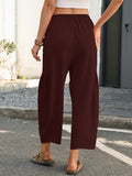 Chiclily Women's High Waisted Palazzo Pants Casual Loose Wide Leg Trousers with Pockets Drawstring Flowy Pants