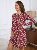 Chiclily Women's Long Sleeve Casual Dress Large Tunic Dress Loose T-Shirt Dress with Pockets