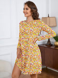 Chiclily Women's Long Sleeve Casual Dress Large Tunic Dress Loose T-Shirt Dress with Pockets
