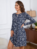 Chiclily Women's Long Sleeve Casual Dress Large Tunic Dress Loose T-Shirt Dress with Pockets