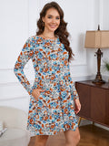 Chiclily Women's Long Sleeve Casual Dress Large Tunic Dress Loose T-Shirt Dress with Pockets