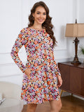 Chiclily Women's Long Sleeve Casual Dress Large Tunic Dress Loose T-Shirt Dress with Pockets