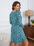 Chiclily Women's Long Sleeve Casual Dress Large Tunic Dress Loose T-Shirt Dress with Pockets