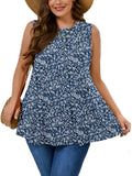 SHOWMALL Women's Plus Tank Tops Beach Sleeveless Tunics