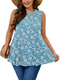 SHOWMALL Women's Plus Tank Tops Beach Sleeveless Tunics