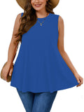 SHOWMALL Women's Plus Tank Tops Beach Sleeveless Tunics