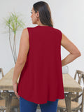 SHOWMALL Women's Plus Tank Tops Beach Sleeveless Tunics