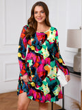 SHOWMALL Women's Plus Size Long Sleeve Dress, Swing A-Line with Pockets