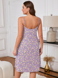 SHOWMALL Plus Sleepshirt Comfy Sleeveless Sleepwear Spaghetti Strap Nightgown