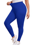 SHOWMALL Women Plus Leggings High Waisted Activewear Pants