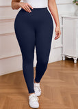 SHOWMALL Women Plus Leggings High Waisted Activewear Pants
