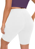 SHOWMALL Women Plus Workout Biker Shorts 8" High Waisted Tummy Control