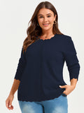 SHOWMALL Plus Size Cardigan Sweaters for Women Lightweight Fall Outfits Long Sleeve Button Down Knit Shrugs