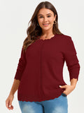 SHOWMALL Plus Size Cardigan Sweaters for Women Lightweight Fall Outfits Long Sleeve Button Down Knit Shrugs
