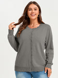 SHOWMALL Plus Size Cardigan Sweaters for Women Lightweight Fall Outfits Long Sleeve Button Down Knit Shrugs