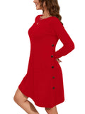 Chiclily Women's Tunic Sweater Dress Loose Fitting Winter Dress for Women