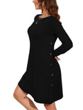 Chiclily Women's Tunic Sweater Dress Loose Fitting Winter Dress for Women